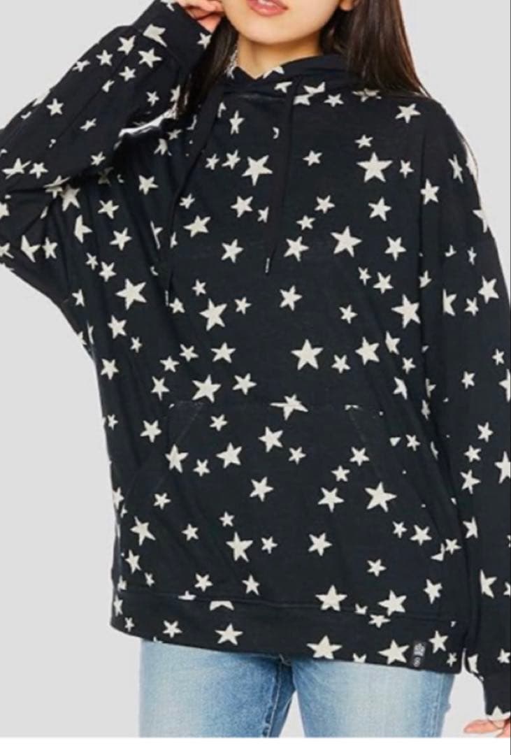 【新品タグ付2.2万】DOUBLE STANDARD CLOTHING星柄パーカ