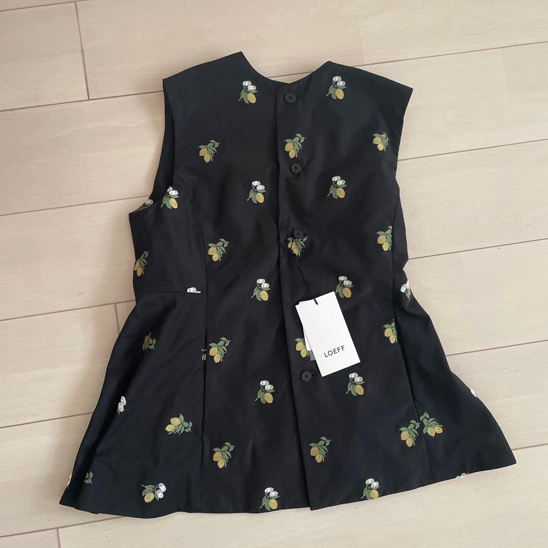 UNITED ARROWS LOEFE レモン ジャガード ベスト