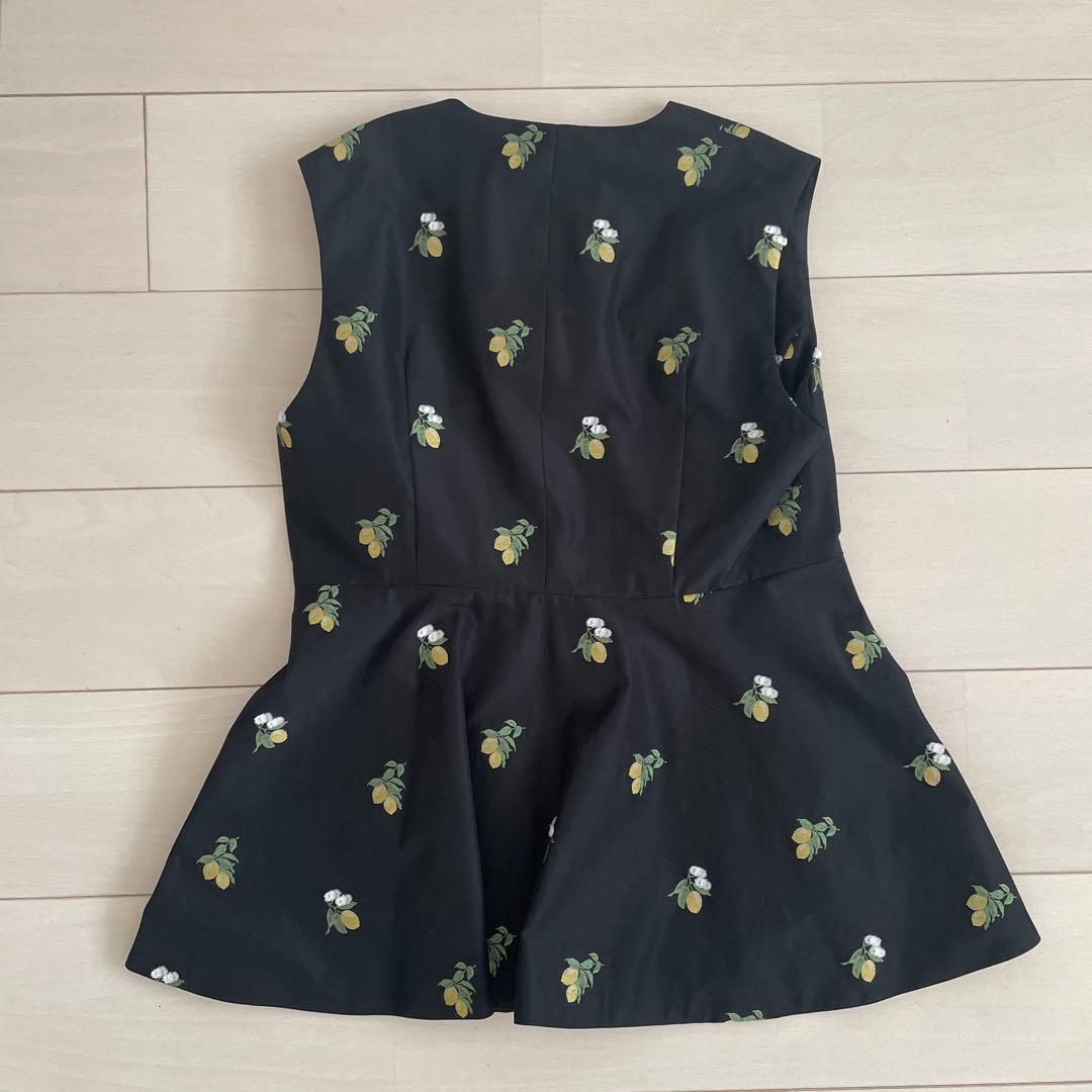 UNITED ARROWS LOEFE レモン ジャガード ベスト