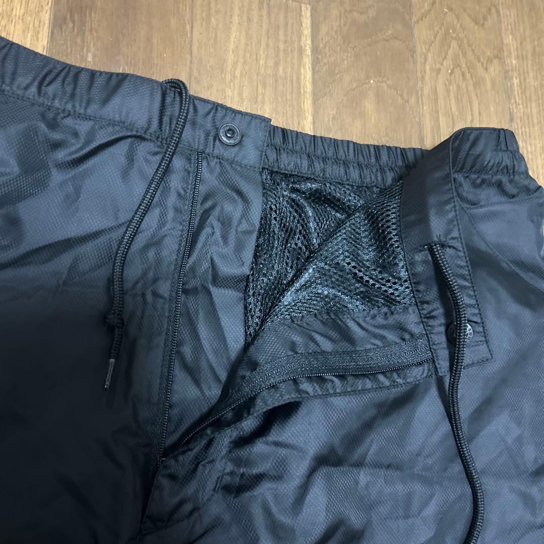 adidas ブラック ジャージ上下セット　ナイロンジャケット 黒　LL 中綿
