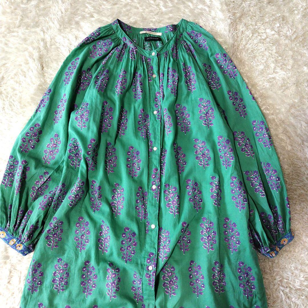 ヌキテパPARIGOT別注　Cottton voile flower　dress