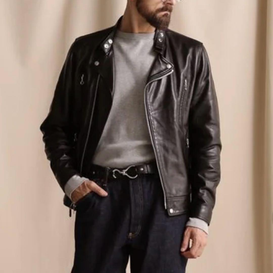 Schott ダブルライダース レザージャケット 黒 M