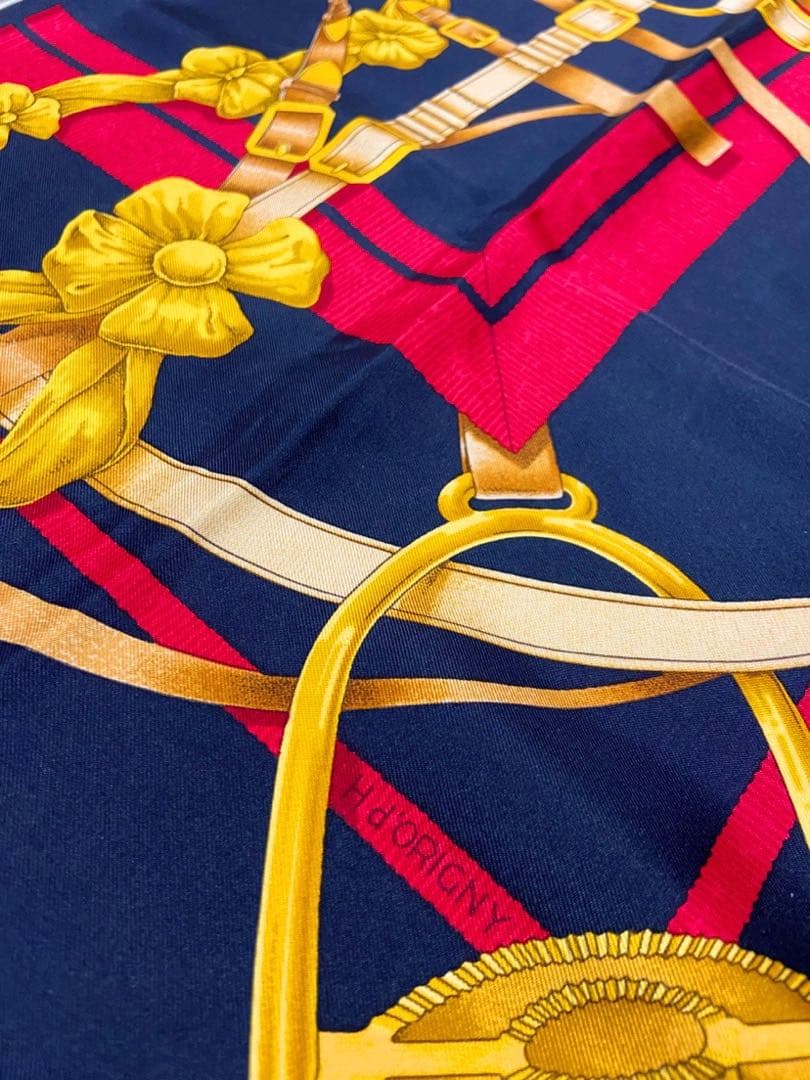 エルメス カレ 90 Grand Manege 大調教術 馬具スカーフ