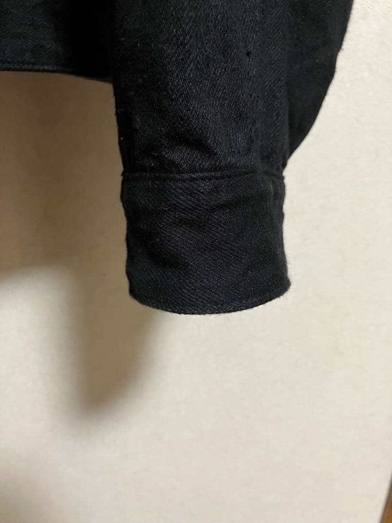 美品COMOLI デニムジャケットブラックsize3
