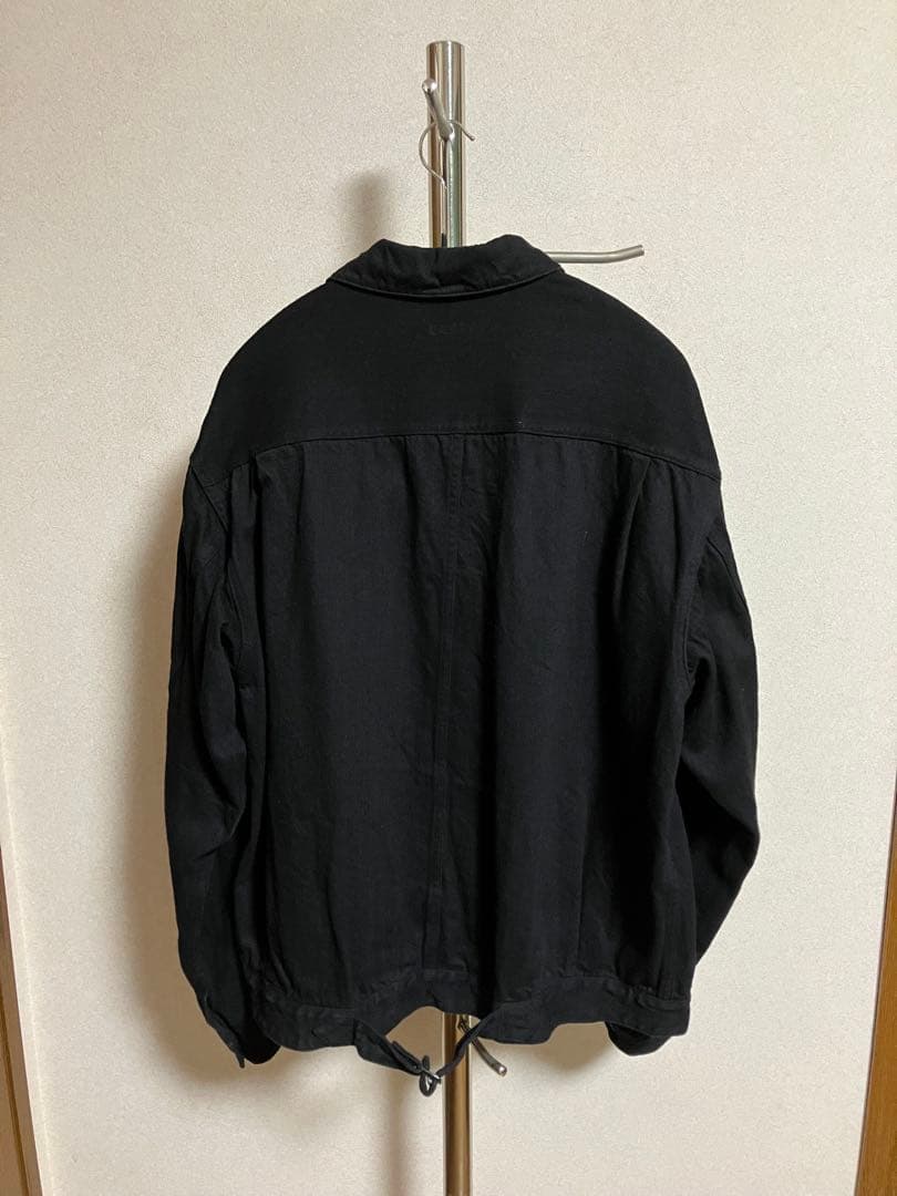 美品COMOLI デニムジャケットブラックsize3