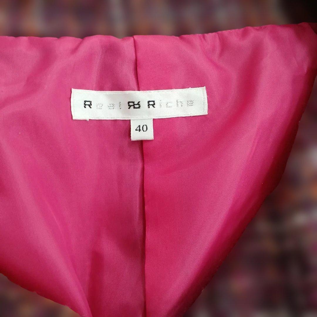 Real Riche(ジャケットのみ) ツイードセットアップ 40