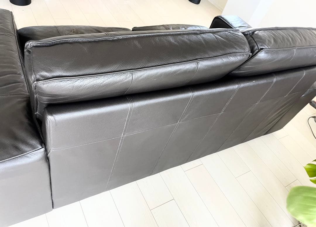 IKEA KIVIK シーヴィク 2人掛けレザーソファ, ブラック