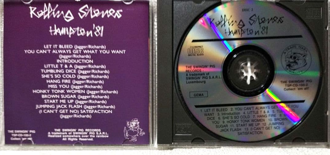 『ＲＯＬＬＩＮＧ・ＳＴＯＮＥＳ／Ｈａｍｐｔｏｎ’８１』輸入盤【中古品】（２ＣＤ）