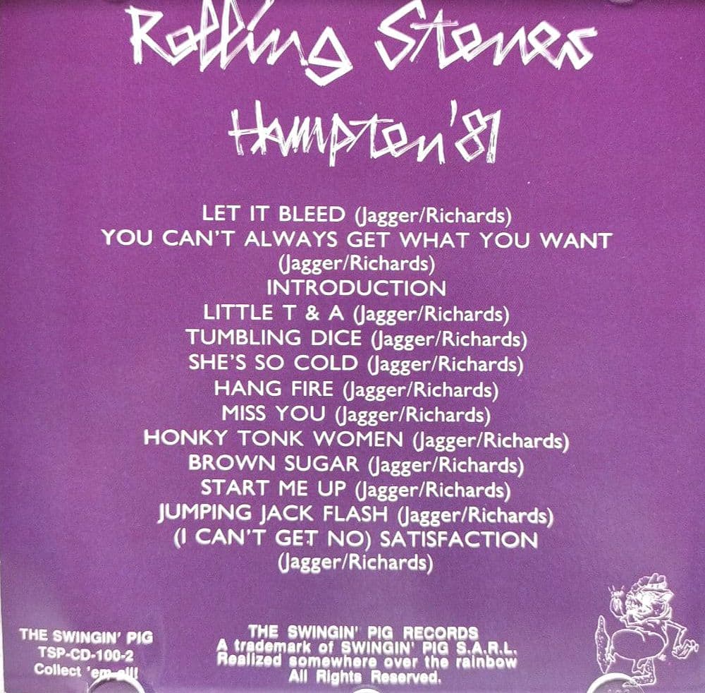 『ＲＯＬＬＩＮＧ・ＳＴＯＮＥＳ／Ｈａｍｐｔｏｎ’８１』輸入盤【中古品】（２ＣＤ）