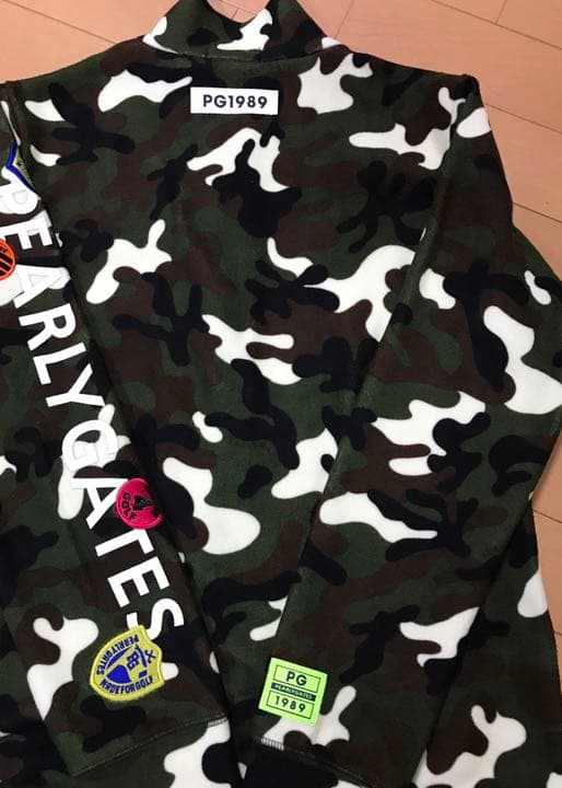 暖か！　パーリーゲイツ カモフラ　ワッペン アウター　タグ付新品
