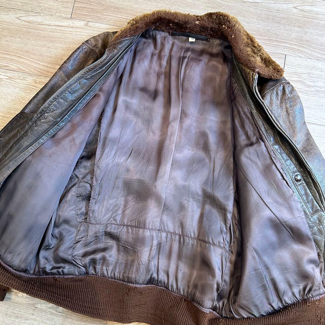 【実物】40's\"U.S.NAVY\"AN6552 G-1 flight jkt