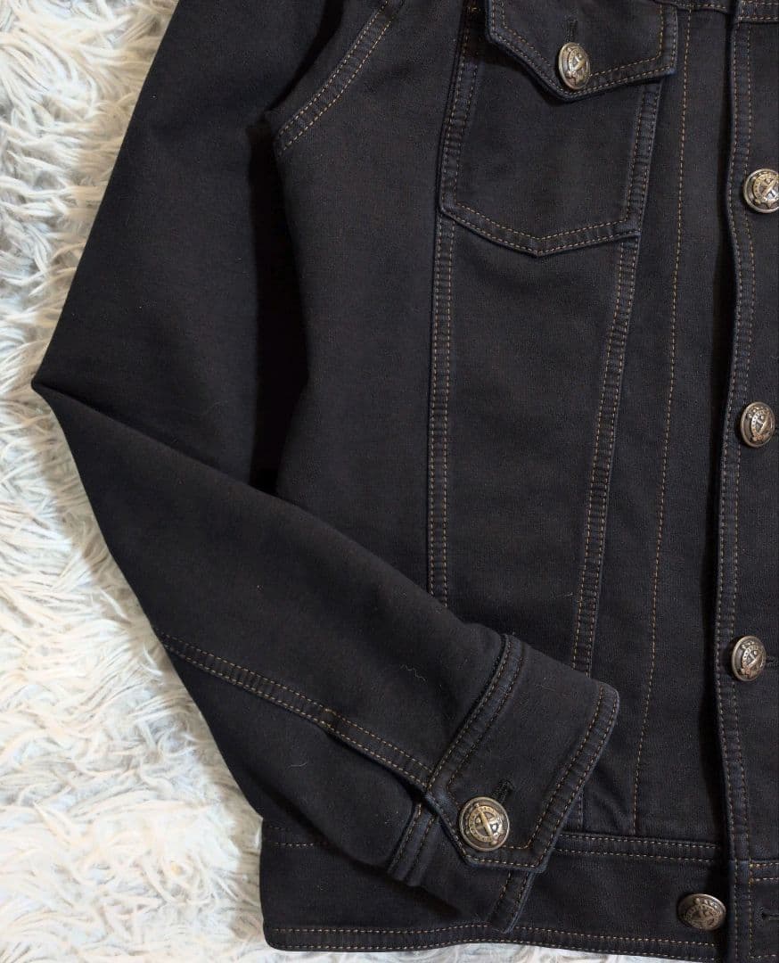 CIRCOLO 1901 ストレッチデニムジャケット ブラック　size:M