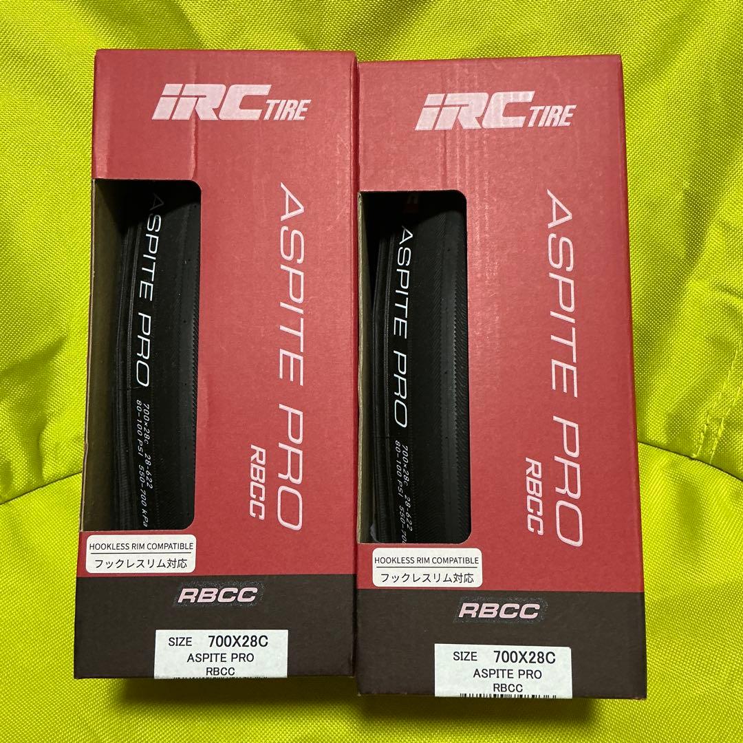 IRC Aspite Pro RBCC 700x28C クリンチャータイヤ 2本