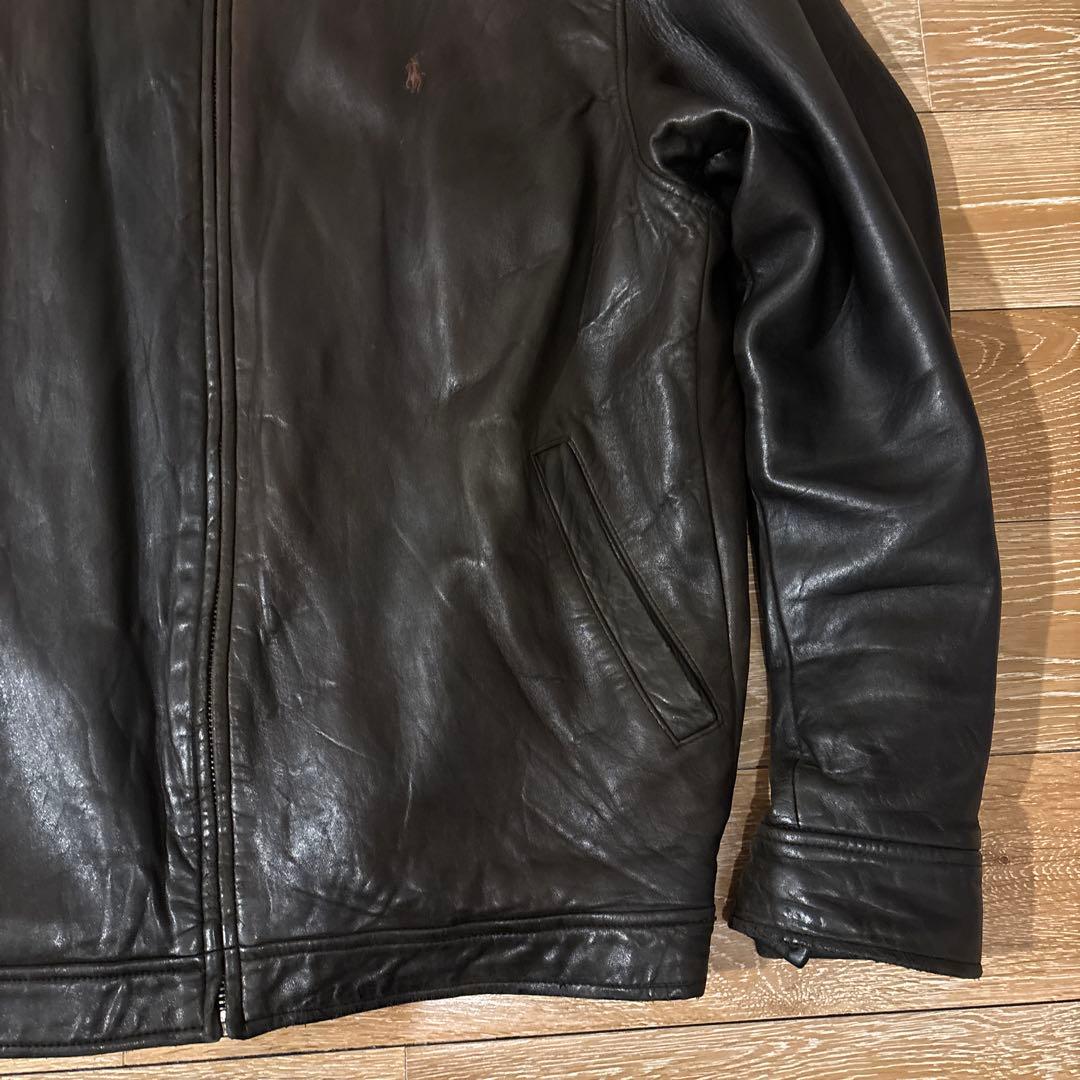 ジャケット・アウター Polo Ralph Lauren Brown leather jacket