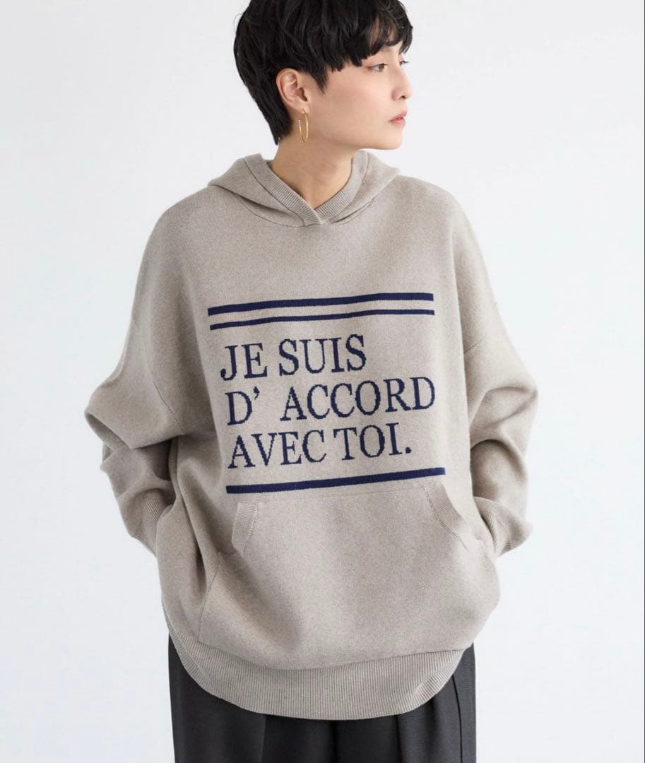 ☆美品☆【BARNYARDSTORM】ロゴ入りフーディーニット