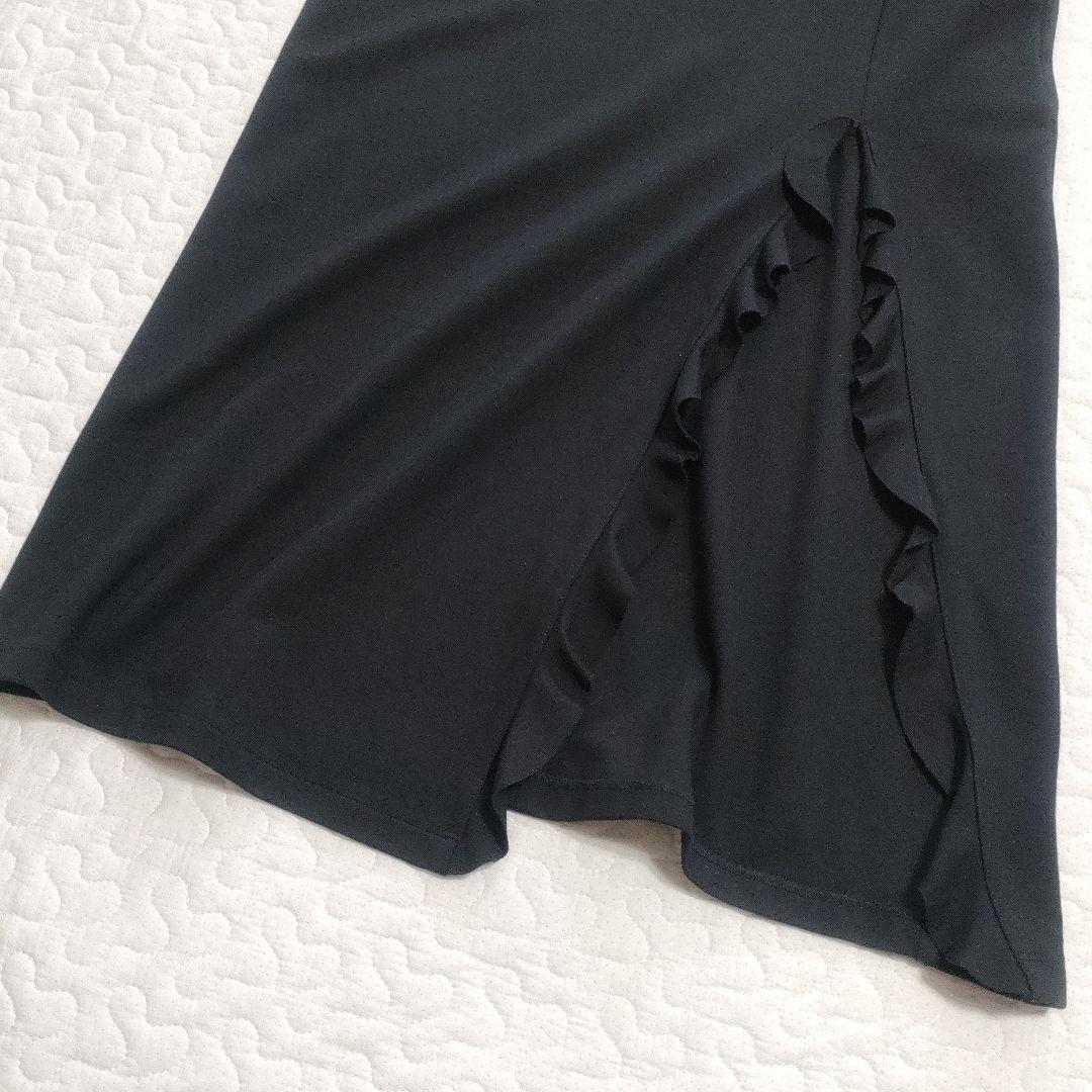 極美品✨RED VALENTINO　アイラインシルエットスリットワンピース　黒