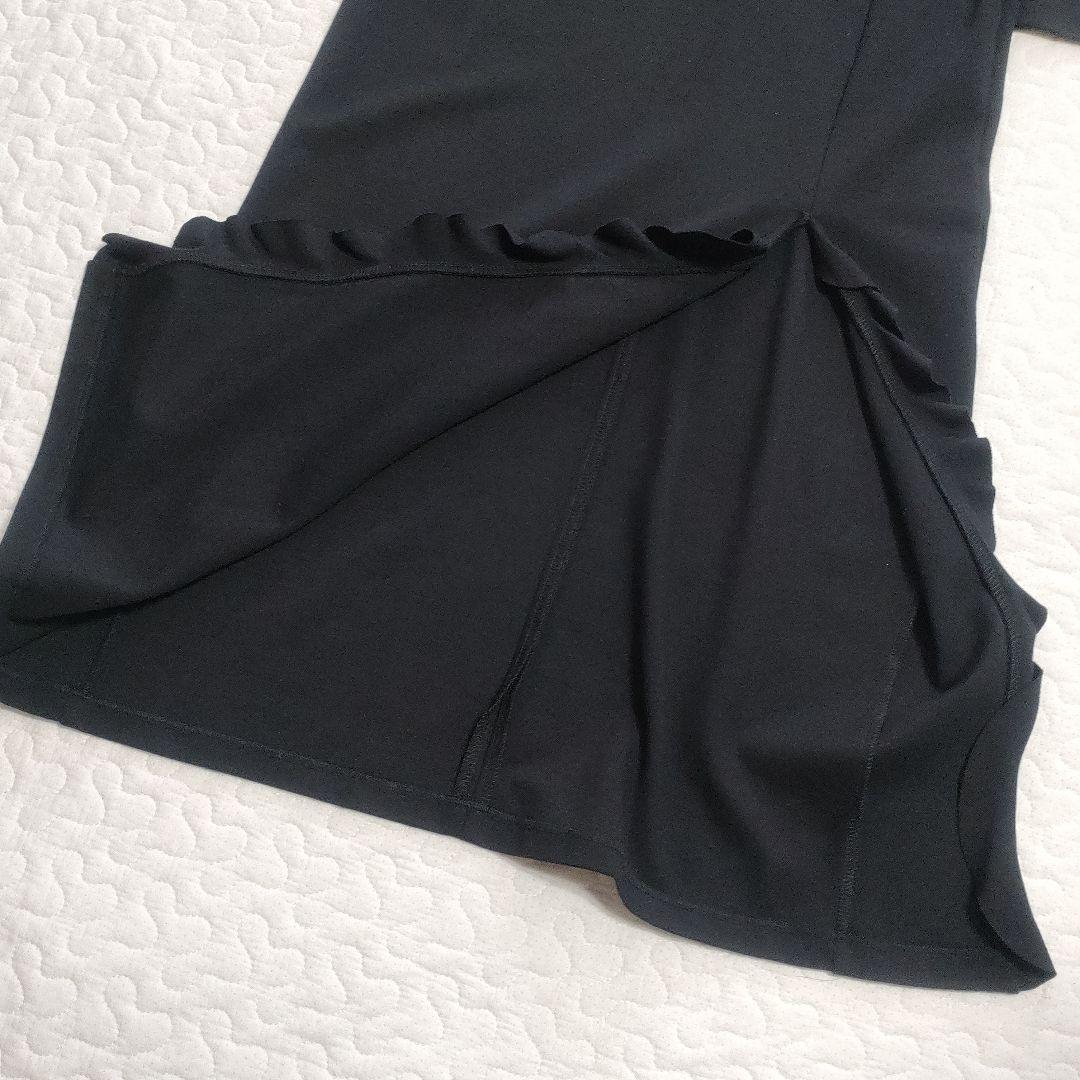 極美品✨RED VALENTINO　アイラインシルエットスリットワンピース　黒