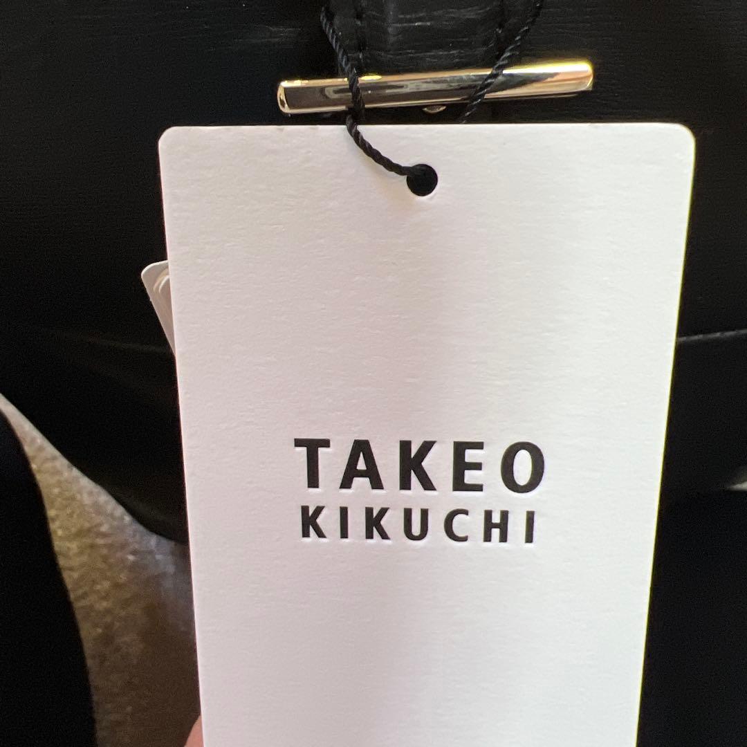 タケオキクチ　黒レザートートバッグ