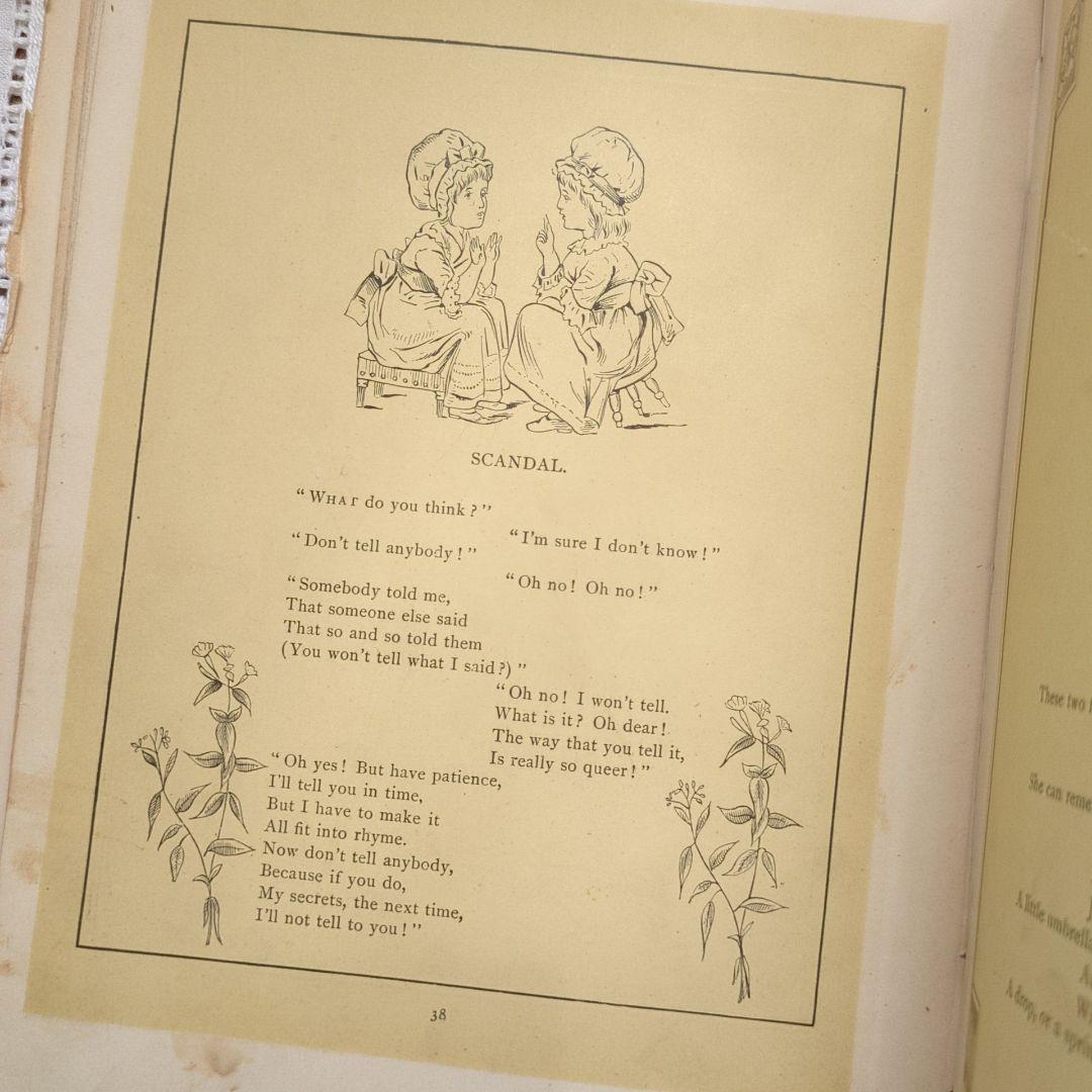 稀少1880年アンティーク絵本 児童書 洋書古書ヴィクトリアンジャンクジャーナル