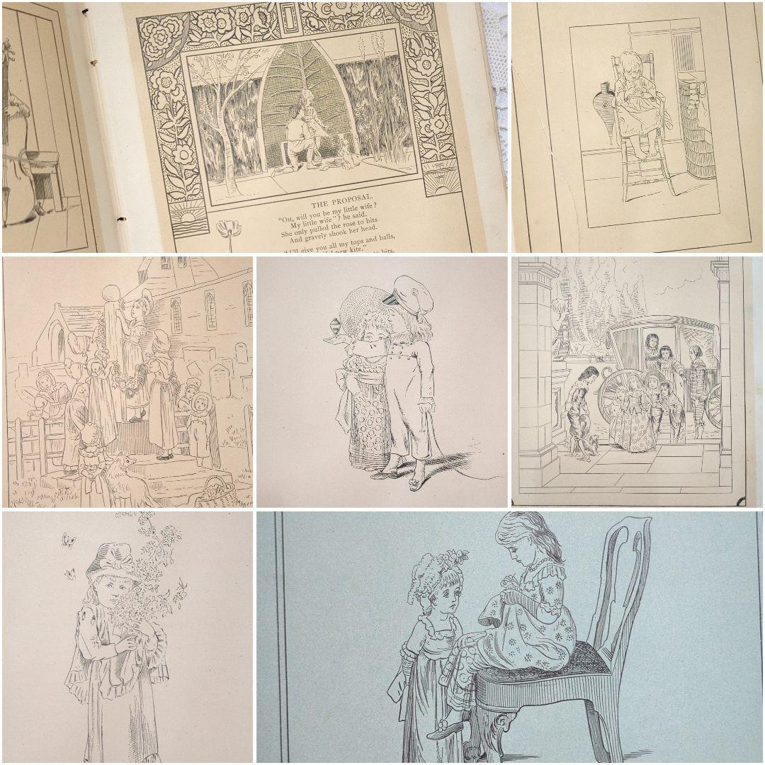 稀少1880年アンティーク絵本 児童書 洋書古書ヴィクトリアンジャンクジャーナル