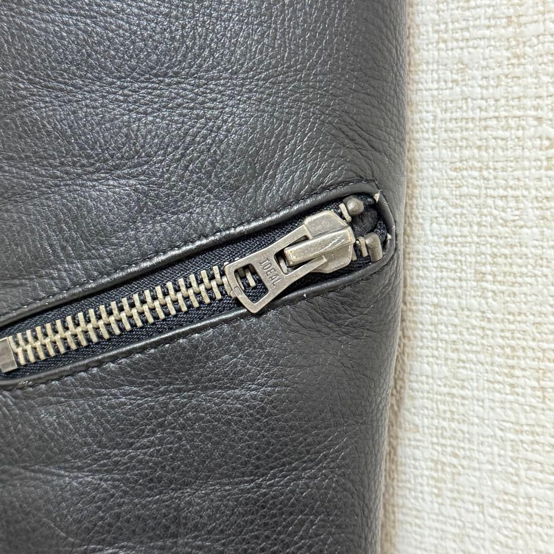 Harlem Rounge 本革 ダブルライダース IDEALジップ L