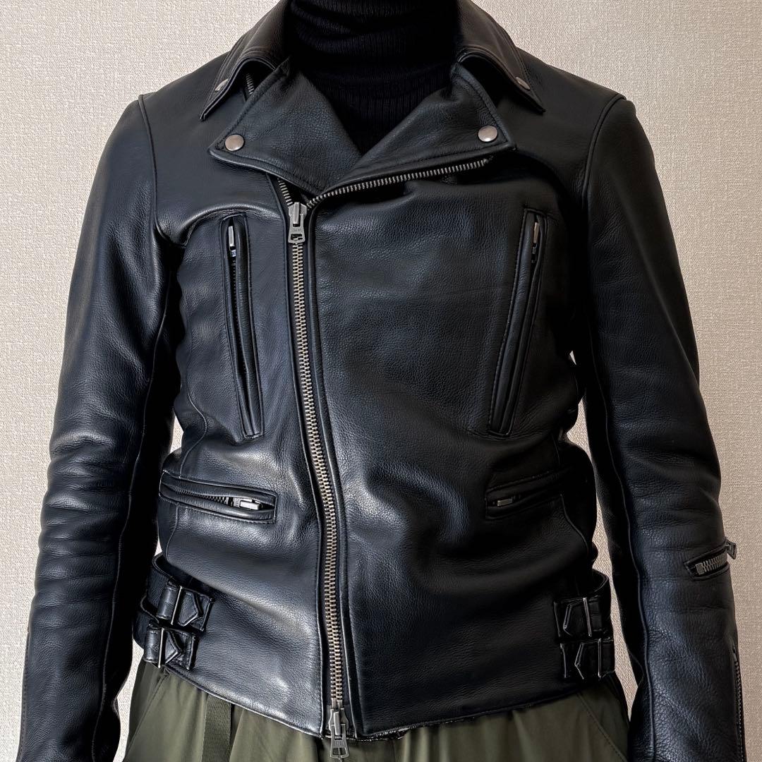 Harlem Rounge 本革 ダブルライダース IDEALジップ L