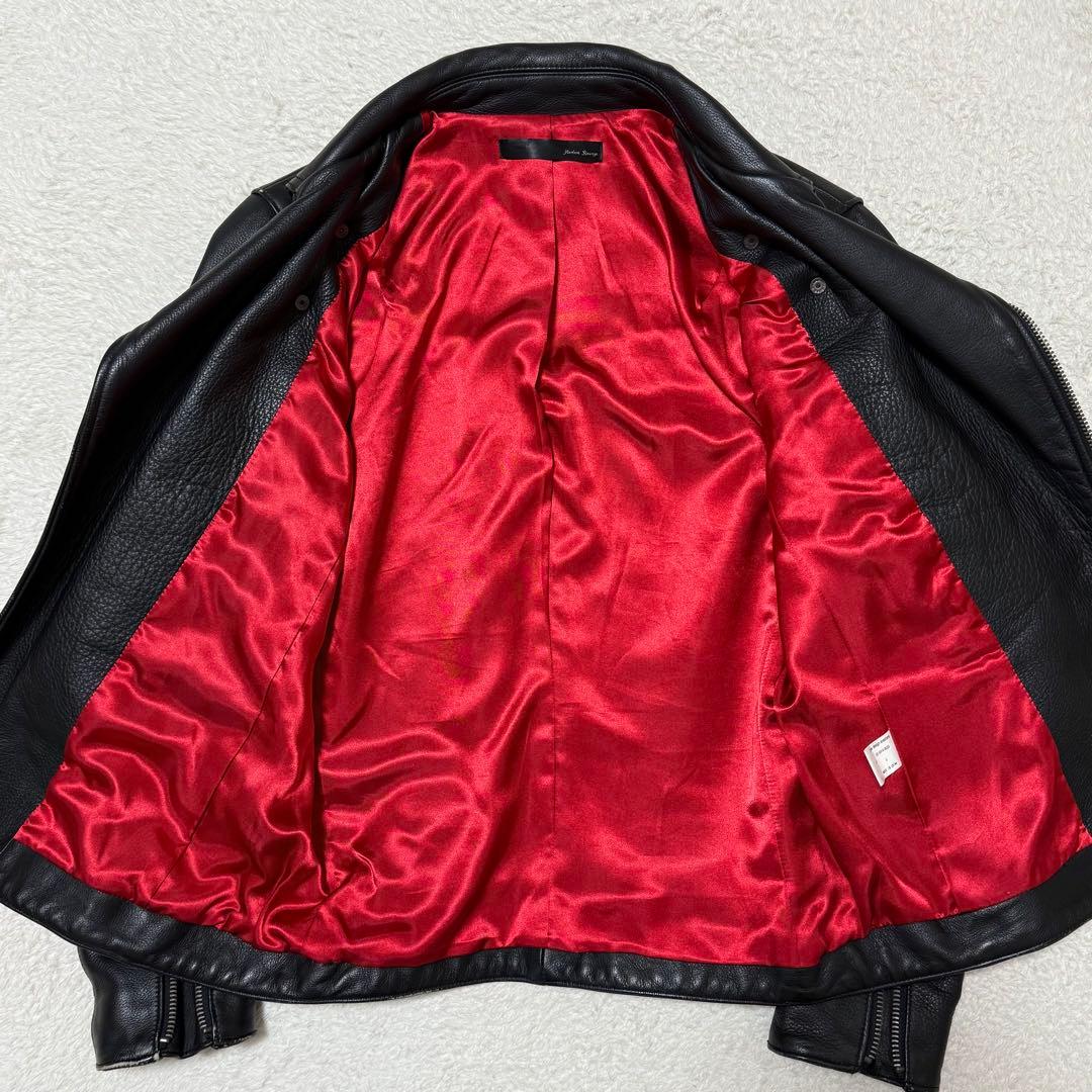 Harlem Rounge 本革 ダブルライダース IDEALジップ L