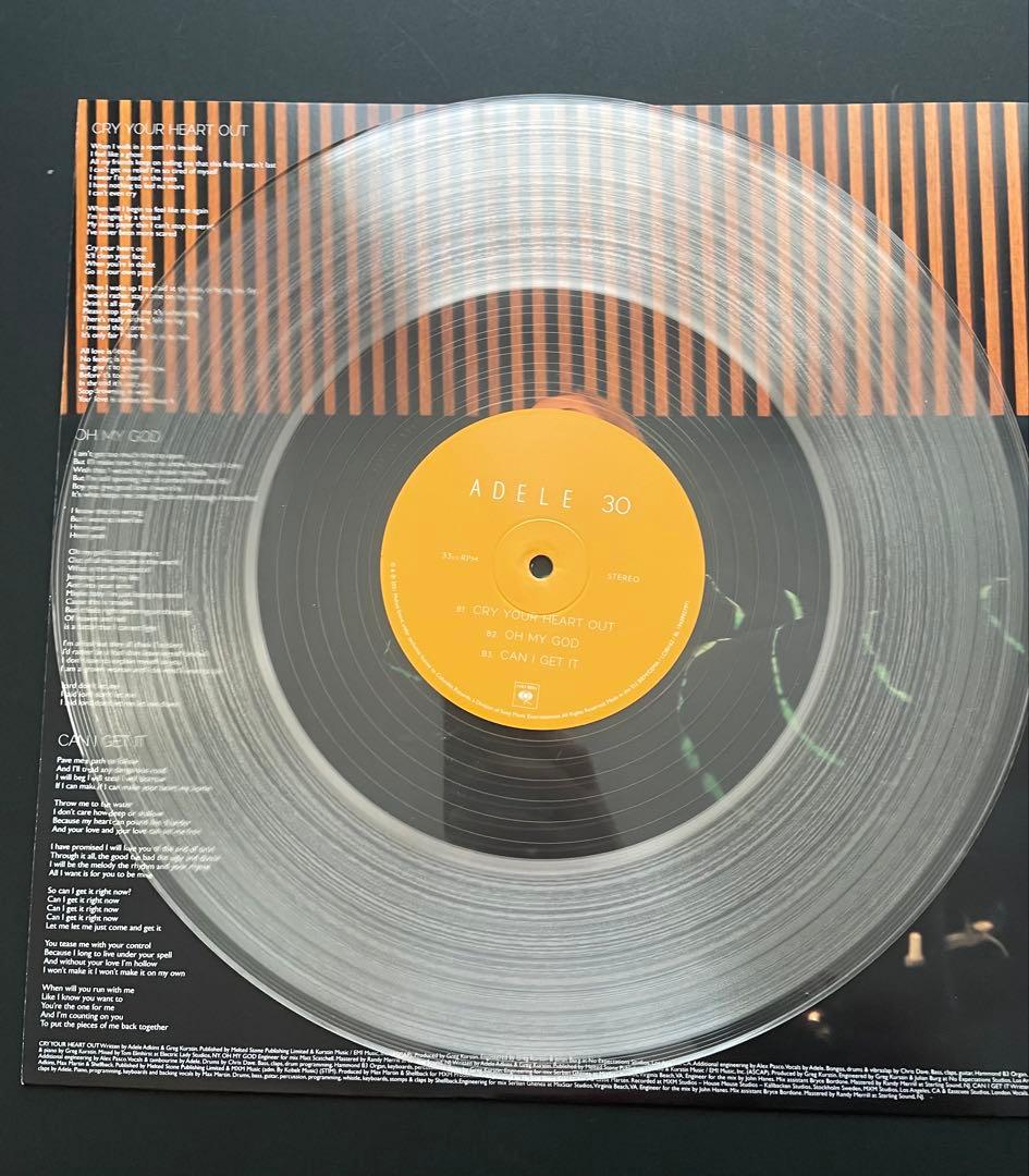 【オビ付】アデル ADELE 30 レコード 2LP クリア盤 完全生産限定盤
