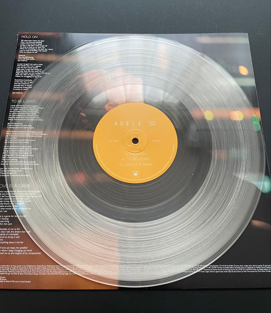 【オビ付】アデル ADELE 30 レコード 2LP クリア盤 完全生産限定盤