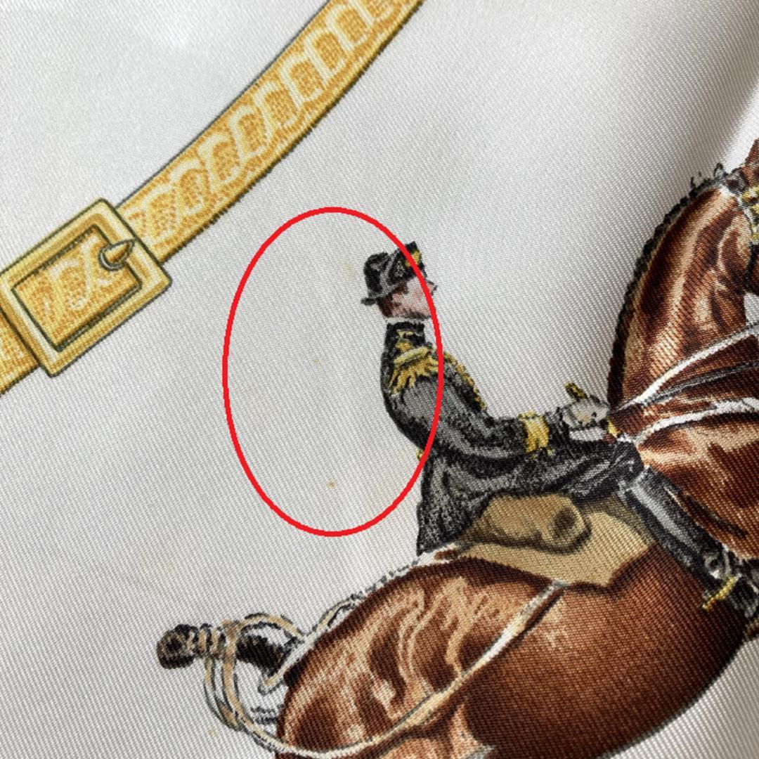 HERMES エルメス スカーフ カレ90 フランス国立乗馬学校 シルク100%