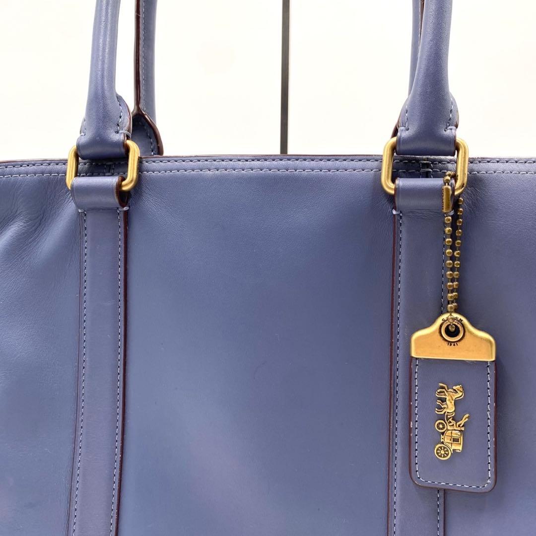 現行/美品✨コーチ メトロポリタン 2way トートバッグ ネイビー 大容量