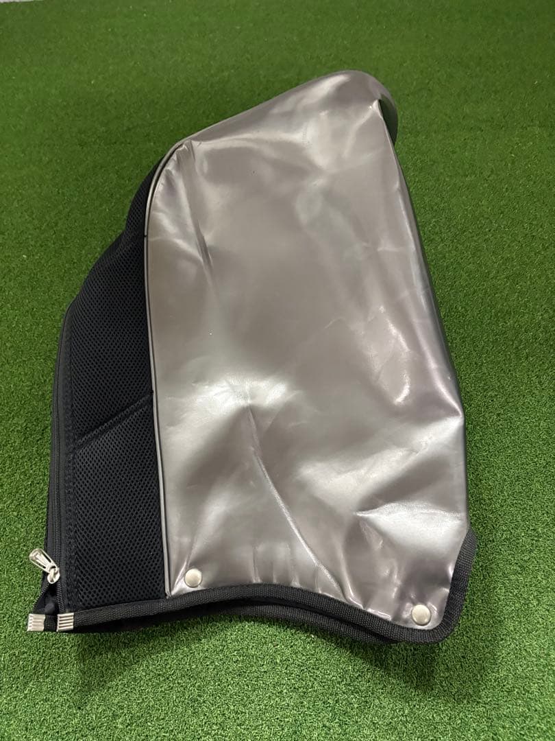 本間ゴルフツアーワールド　グレーエナメルキャディバッグ　中古美品