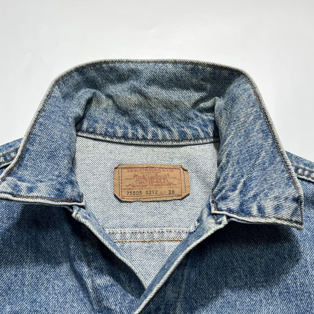 80s リーバイス 75505 USA製 Ｇジャン デニム38 7944