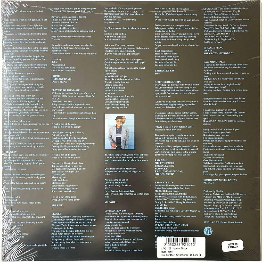新品 Quasimoto/Further Adventures Of Lord