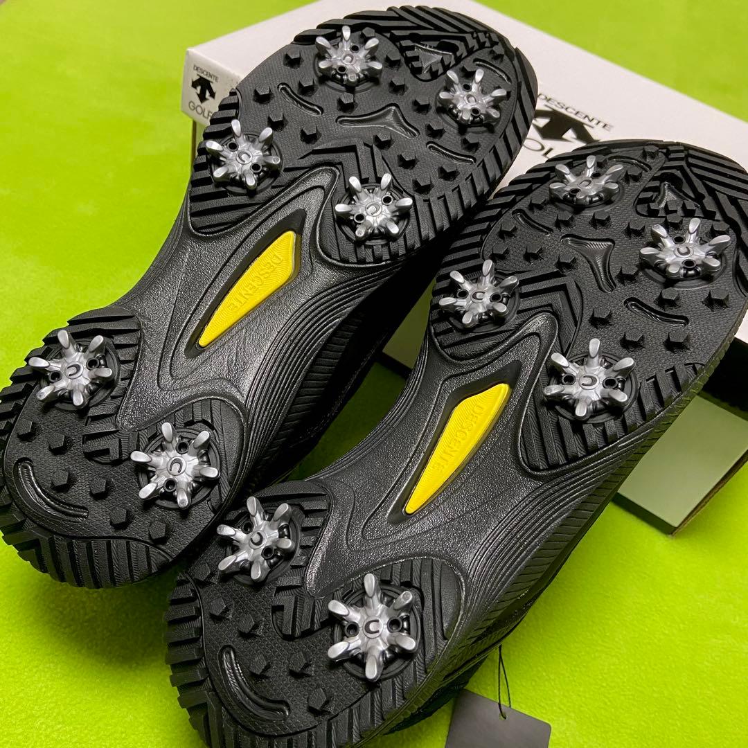 【取扱店舗限定品】デサントゴルフ シューズ ソフトスパイク メンズ 26.0 黒