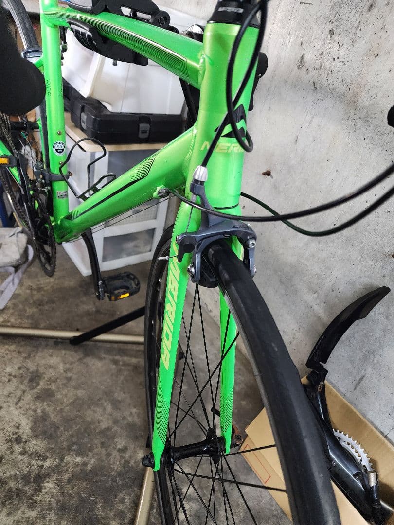 メリダグリーン アルミフレーム ロードバイク札幌引き取り限定