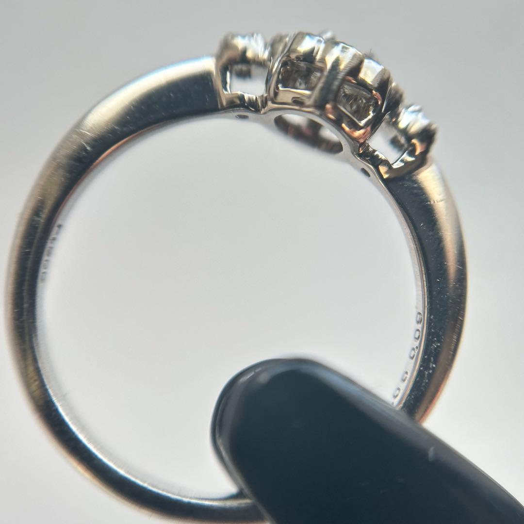 ピンクスピネル　リング　11号　プラチナ900 pt ダイヤ取り巻き
