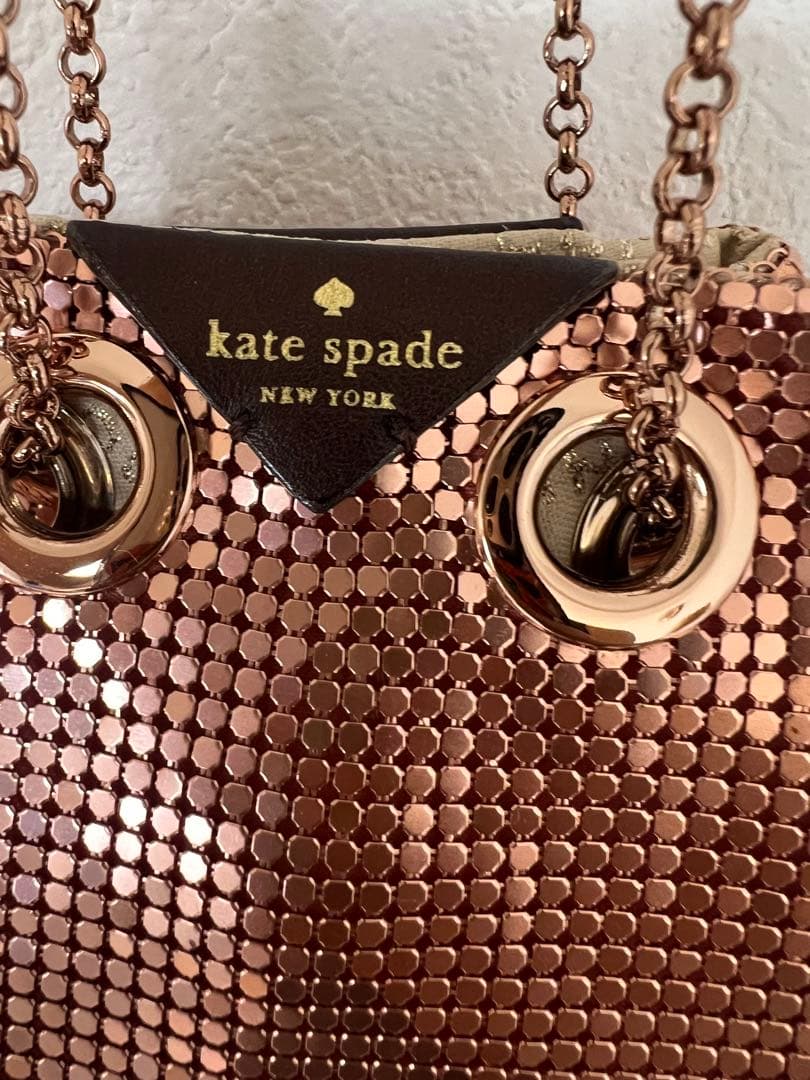 美品【kate spade】ケイトスペード フクロウ スパンコールミニバッグ