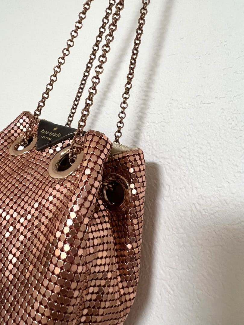 美品【kate spade】ケイトスペード フクロウ スパンコールミニバッグ
