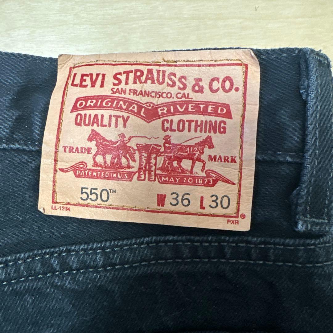 Levi's 550 ブラックデニム W36 L30 即購入お値下げ可