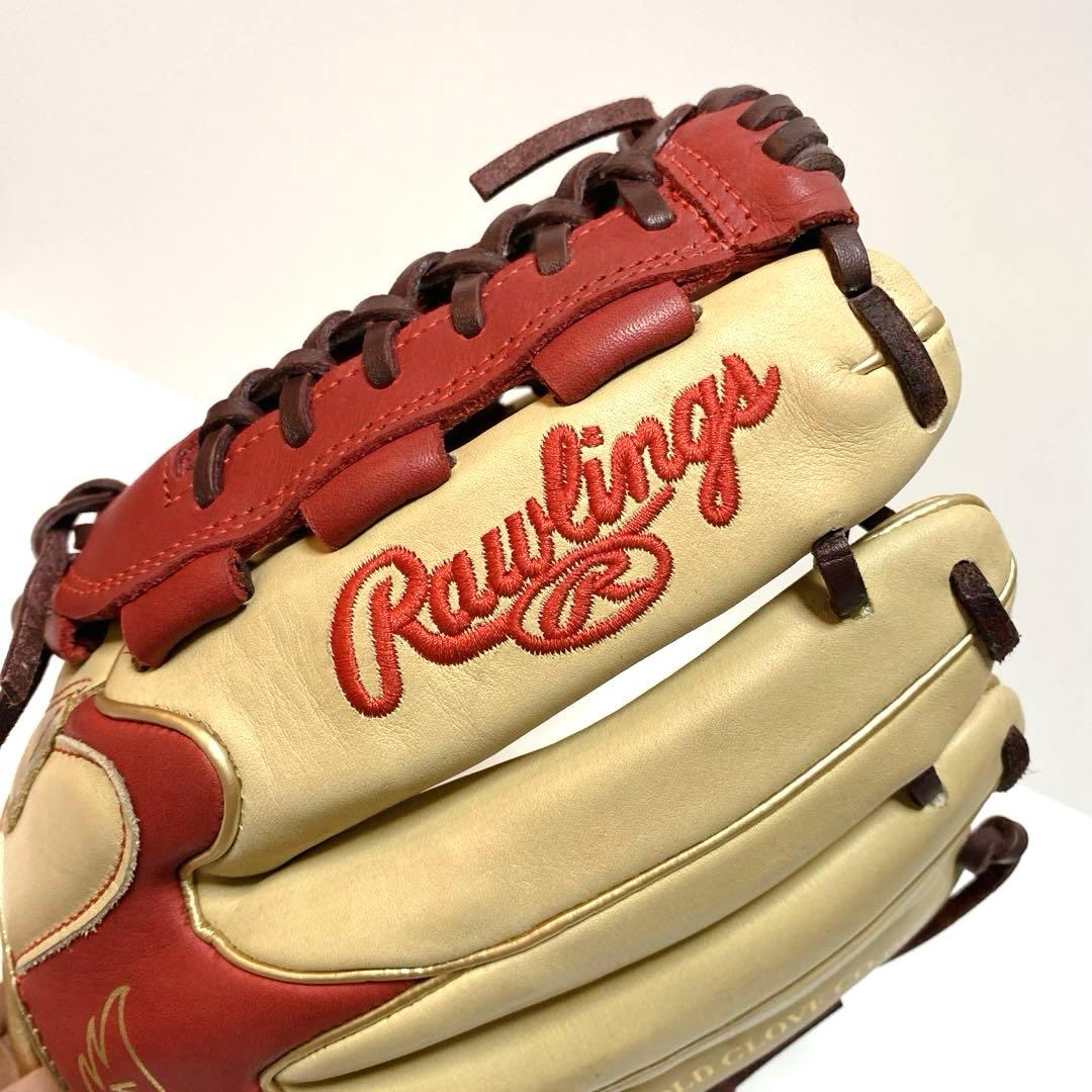 ✨美品✨Rawlings ローリングス 内野手用 左投げ キャメル レッド