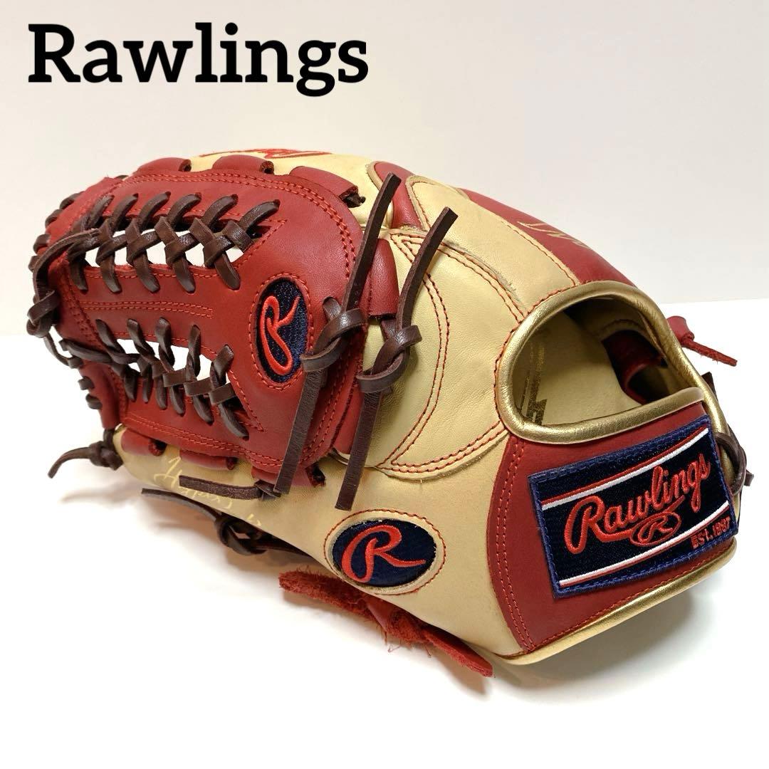 ✨美品✨Rawlings ローリングス 内野手用 左投げ キャメル レッド
