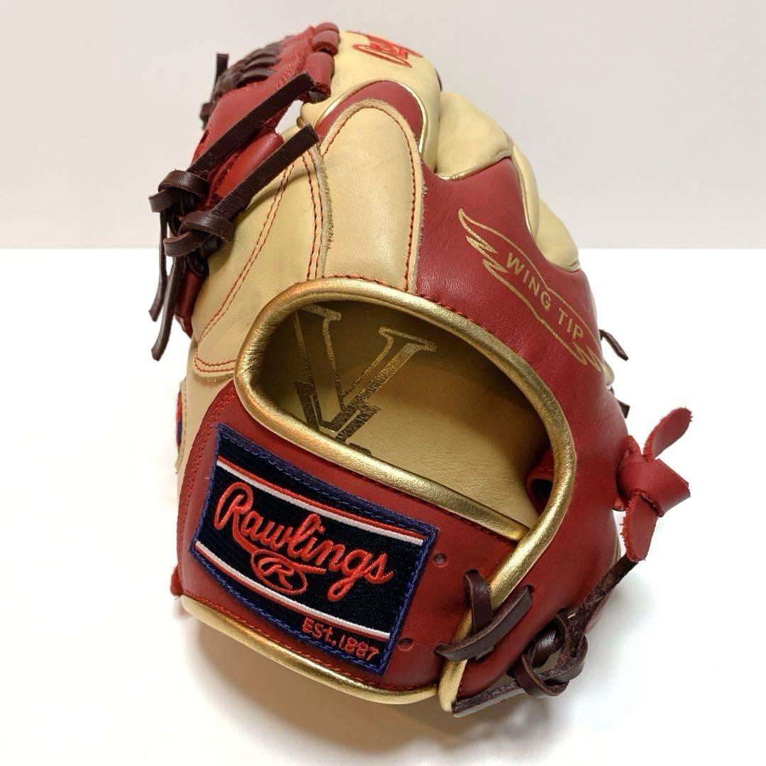 ✨美品✨Rawlings ローリングス 内野手用 左投げ キャメル レッド