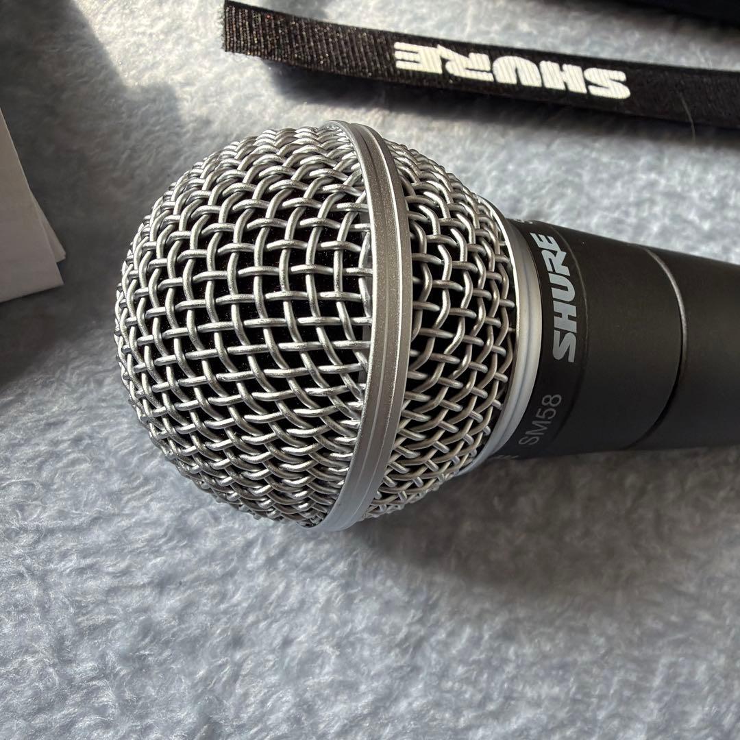 SHURE SM58 ダイナミックマイク 箱＋付属品