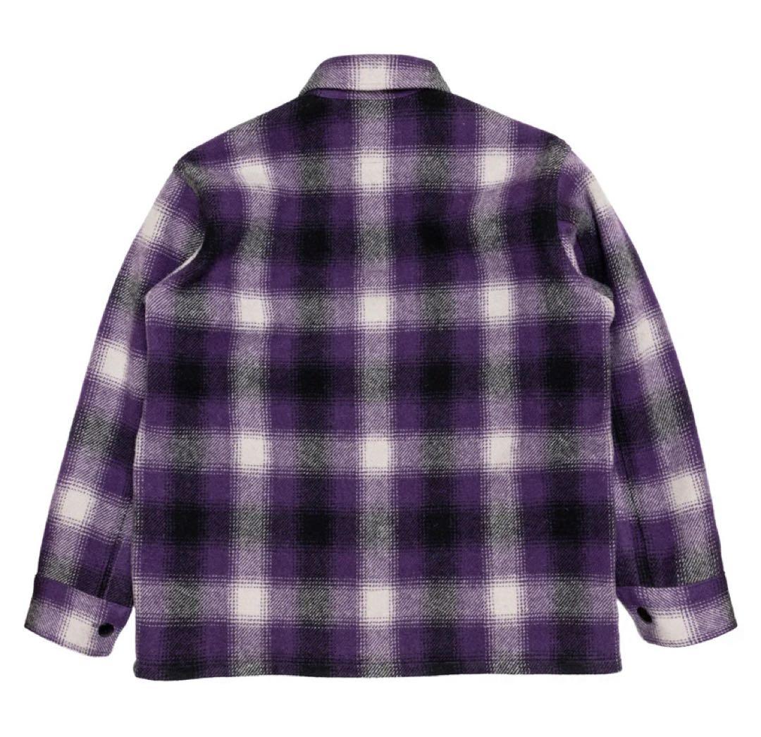 ジャケット・アウター SUBCULTURE OMBRA CHECK JACKET PURPLE 2
