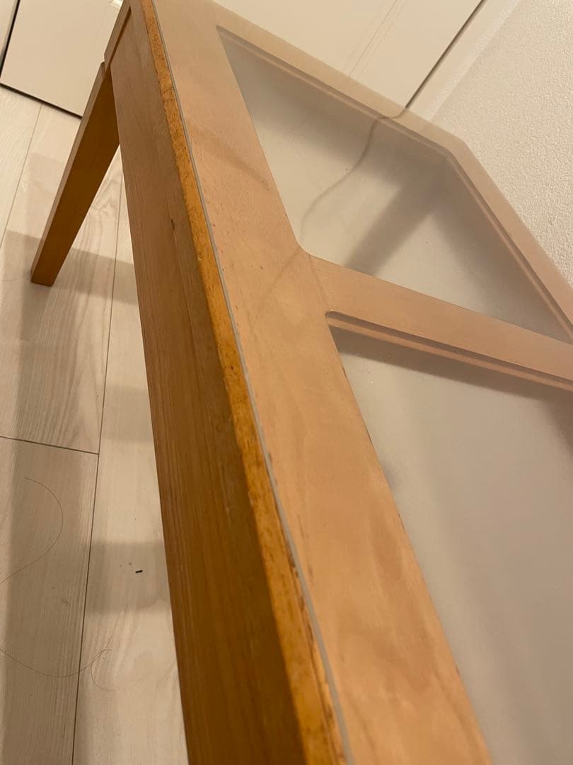 ガラス天板 木製センターテーブル