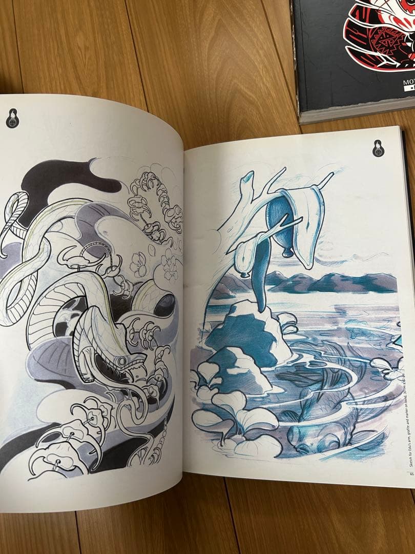 3冊タトゥースケッチブック Tattoo Sketchbook
