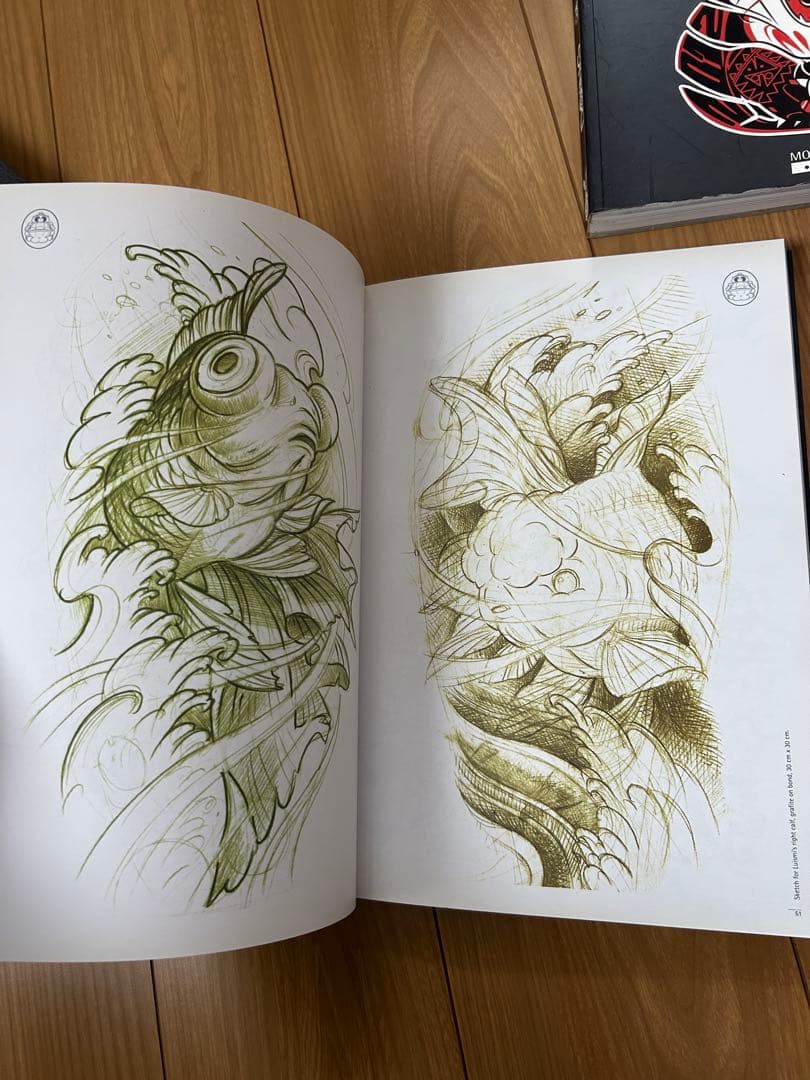 3冊タトゥースケッチブック Tattoo Sketchbook