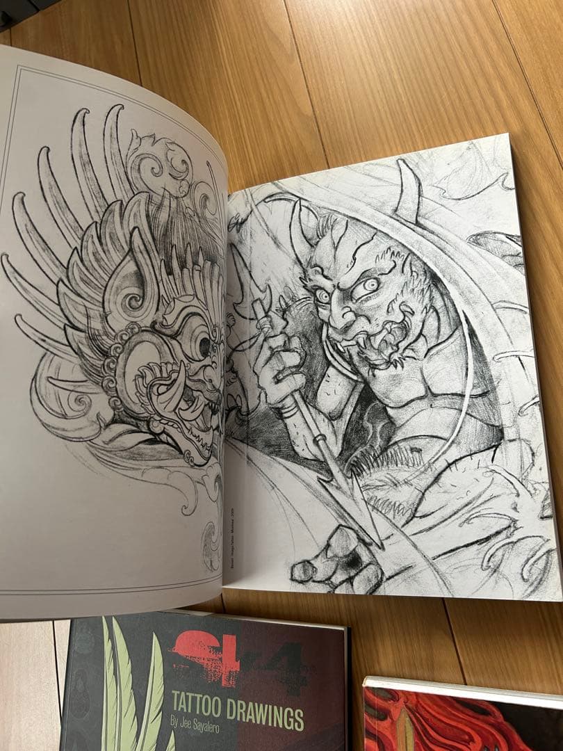 3冊タトゥースケッチブック Tattoo Sketchbook
