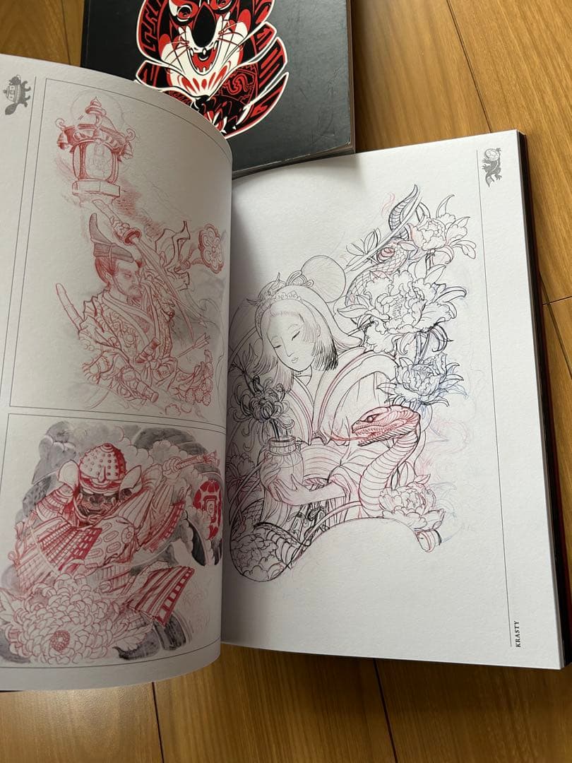 3冊タトゥースケッチブック Tattoo Sketchbook